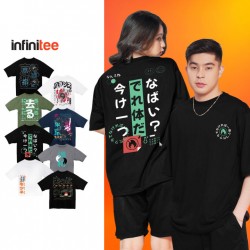 nfinitee Japanese Inspired Oversized T Shirt For Men Women oversize plus size shirt tshirt top tops loose fit over size over sized round neck crew neck crewneck graphic shirts tee tees casual daily wear fashion clothing