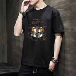 High Quality Cotton Fabric Simple Personality Men's T-Shirt